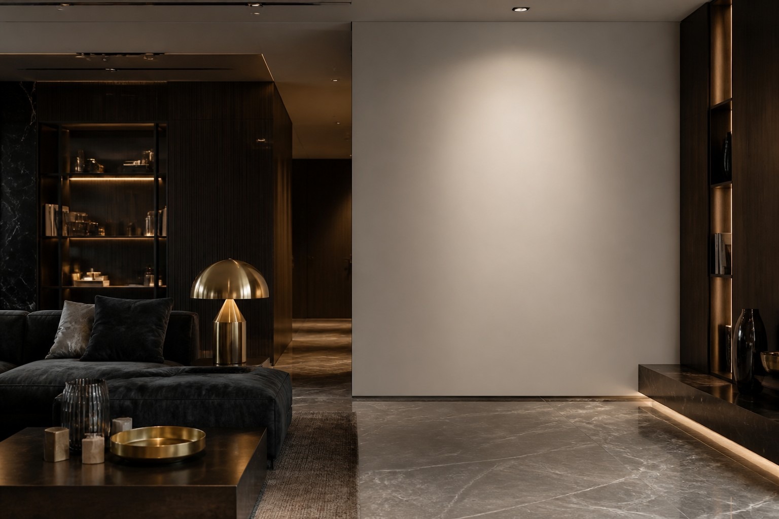 Salon luxueux — mur prêt pour un poster HSK